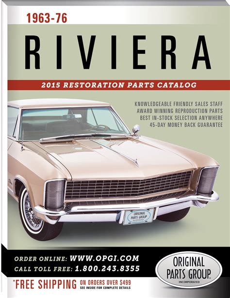 1964 buick riviera sheet metal|riviera parts catalog.